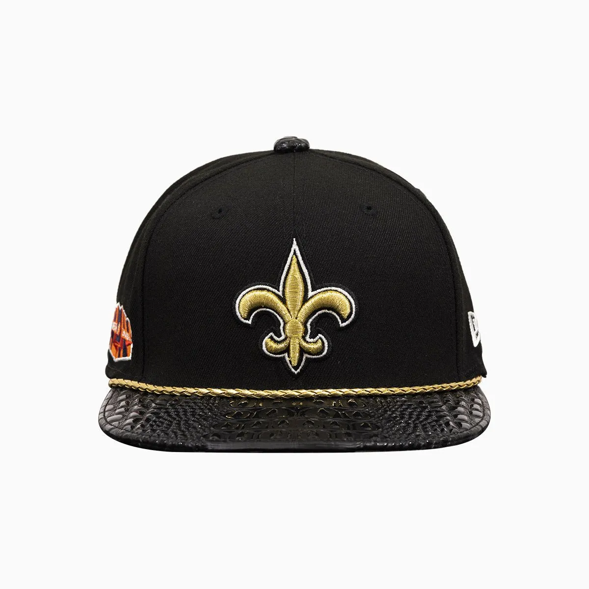 Breyer's Buck 50 New Orleans Saints Hat With Leather Visor