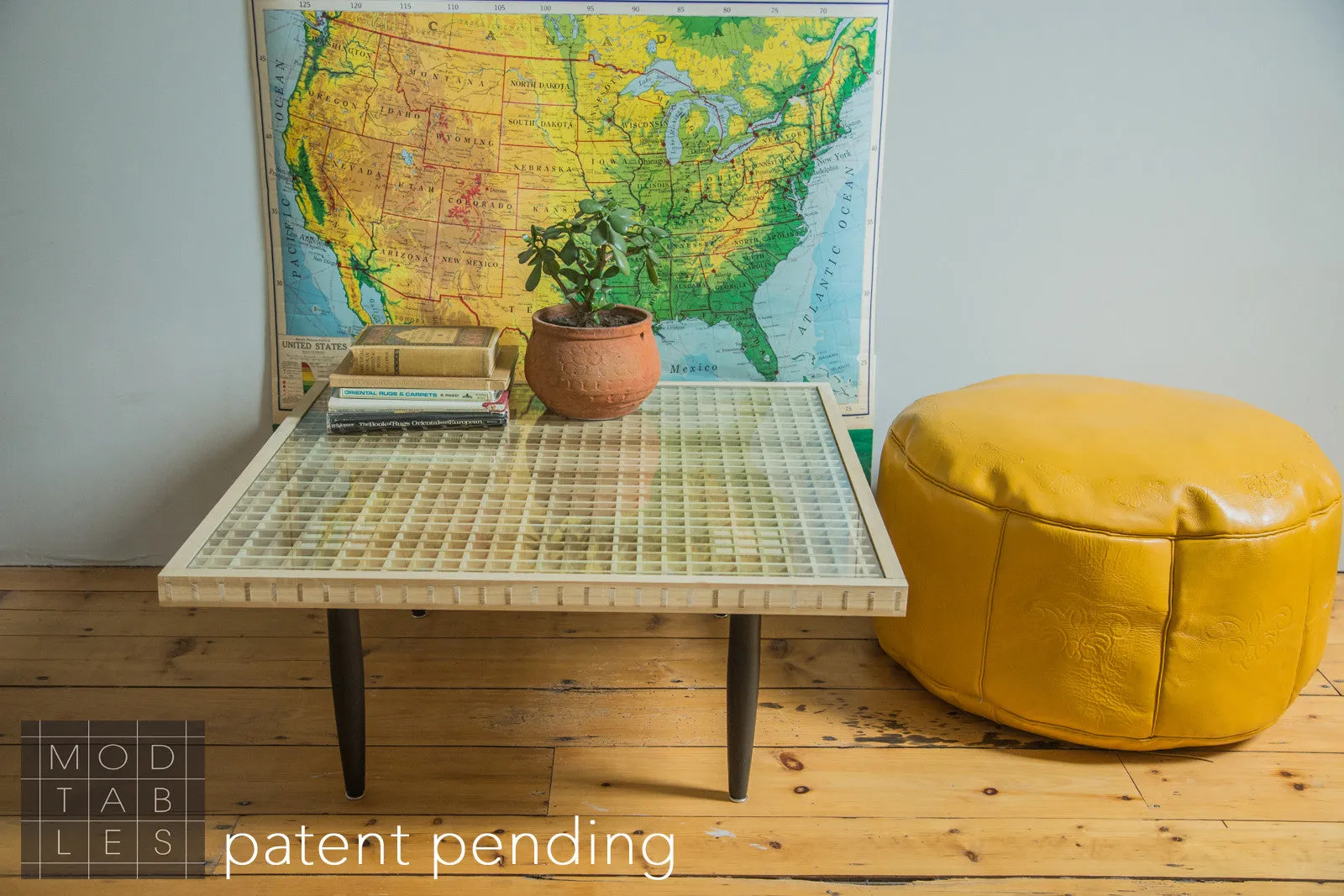 Handmade to Order Wooden Mod Square Table Limited Edition